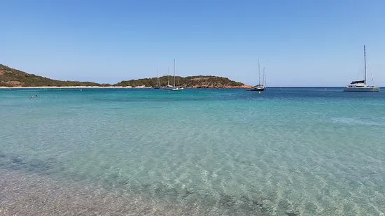 Photo aérienne de la baie en coquillage